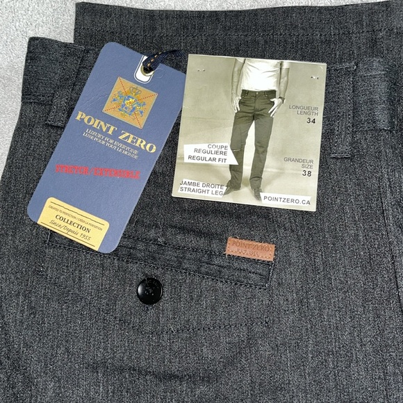 Brand new with tags Point Zero Charcoal Jeans 38 Waist 34 Inseam. - Picture 3 of 15